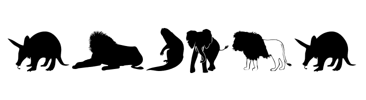 Afrika Wildlife B Mammals2  Free Fonts Download