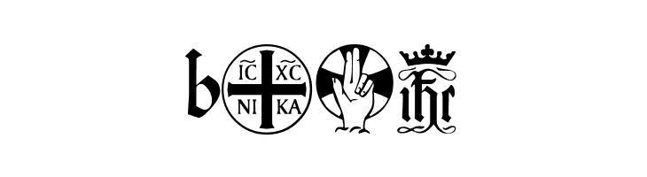 Christian Icons B Monograms  Free Fonts Download