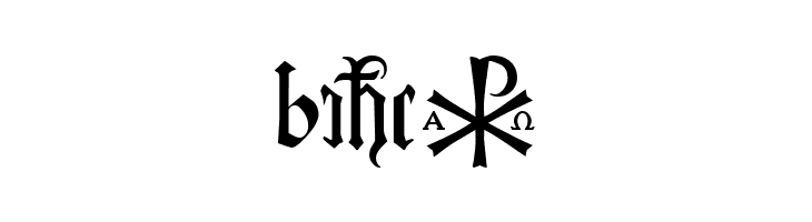 Christian Icons B Monograms  Free Fonts Download