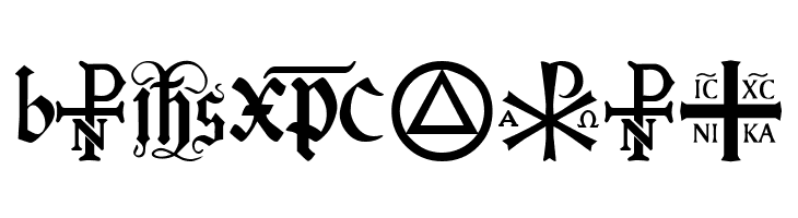 Christian Icons B Monograms  Free Fonts Download