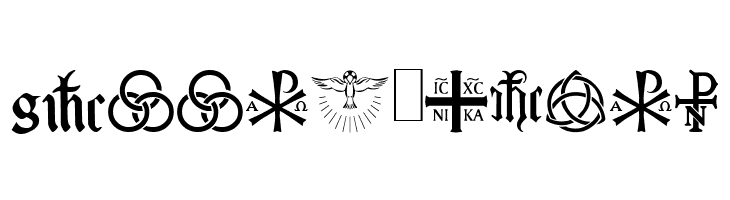 Christian Icons B Monograms  Free Fonts Download