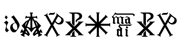 Christian Icons B Monograms  Free Fonts Download