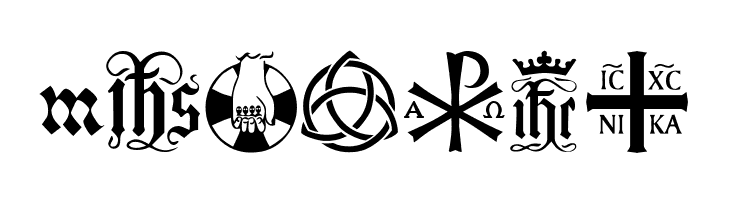 Christian Icons B Monograms  Free Fonts Download