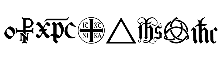 Christian Icons B Monograms  Free Fonts Download