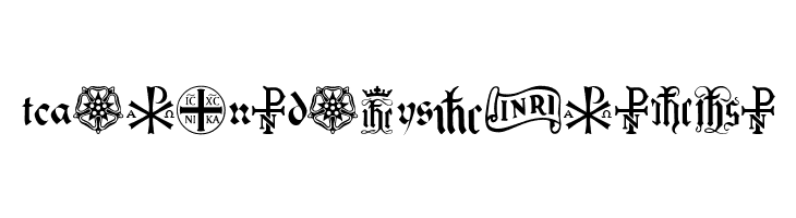 Christian Icons B Monograms  Free Fonts Download