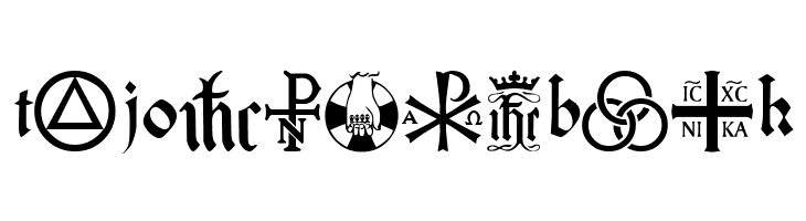 Christian Icons B Monograms  Free Fonts Download