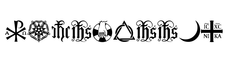 Christian Icons B Monograms  Free Fonts Download