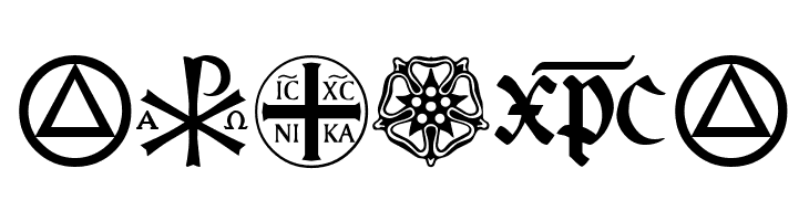 Christian Icons B Monograms  Free Fonts Download