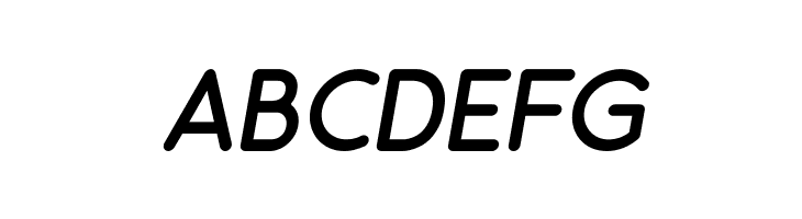 Odin Rounded Regular Italic  Free Fonts Download