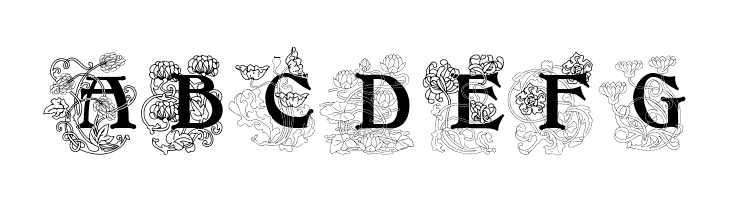 FloralCapsNouveau  Free Fonts Download