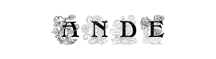 FloralCapsNouveau  Free Fonts Download