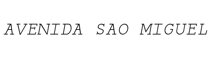 Monospace Oblique  Free Fonts Download