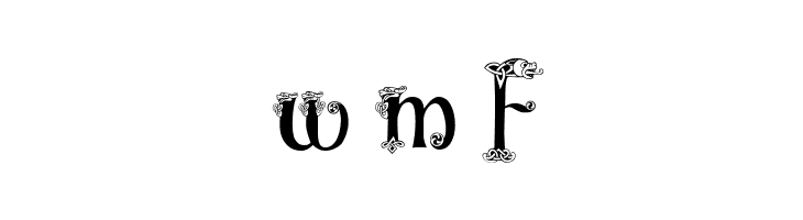 Uncial Animals  Free Fonts Download