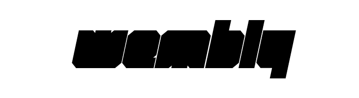 Qbic Italic  Free Fonts Download