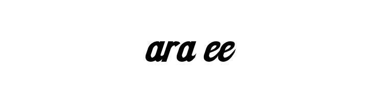 ara%2Bee Sloe Gin Rickey Font
