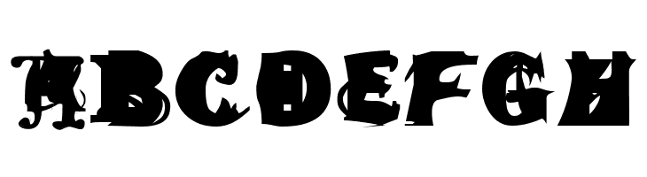 ABCDEFGH Again and Again Font