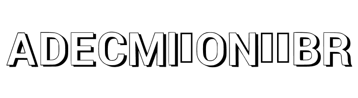 NewRetroStyle3d  Free Fonts Download