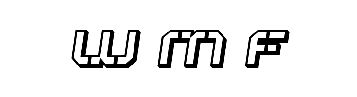 ATRON*STNCL*BLK*SLNTD  Free Fonts Download