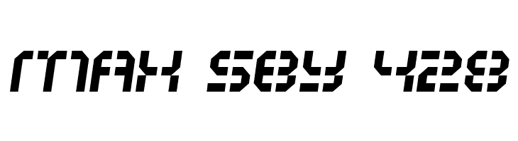 ATRON*STENCIL*SLANTED  Free Fonts Download