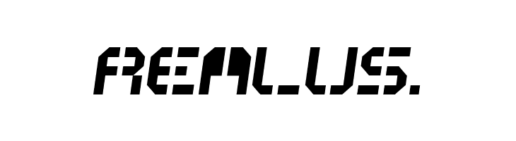 ATRON*STENCIL*SLANTED  Free Fonts Download