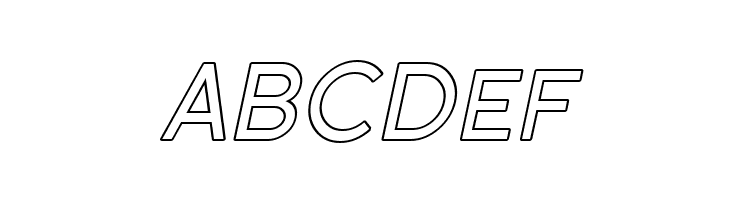 Florencesans SC Outline Italic  Free Fonts Download