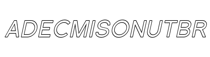 Florencesans SC Outline Italic  Free Fonts Download