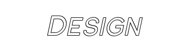 Florencesans SC Outline Italic  Free Fonts Download