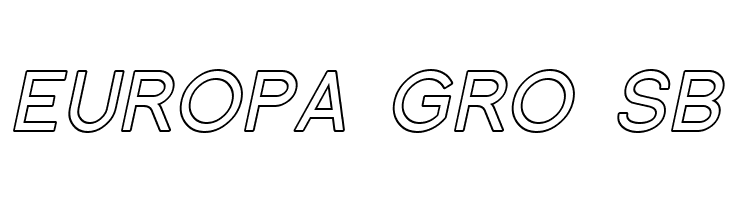 Florencesans SC Outline Italic  Free Fonts Download