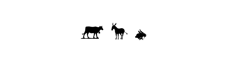 Animal Silhouettes Three  Free Fonts Download