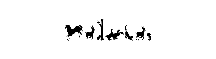 Animal Silhouettes Three  Free Fonts Download
