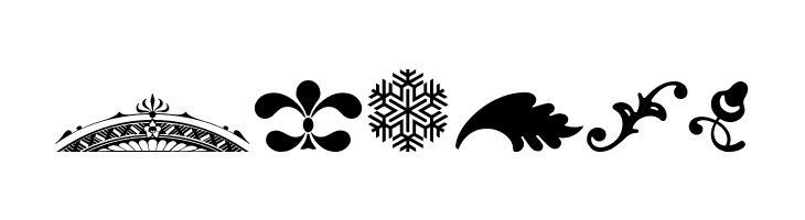 Cornucopia of Ornaments Fpur  Free Fonts Download