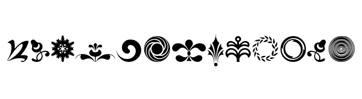 Cornucopia of Ornaments Fpur  Free Fonts Download