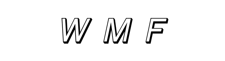 Florencesans SC Shaded Italic  Free Fonts Download