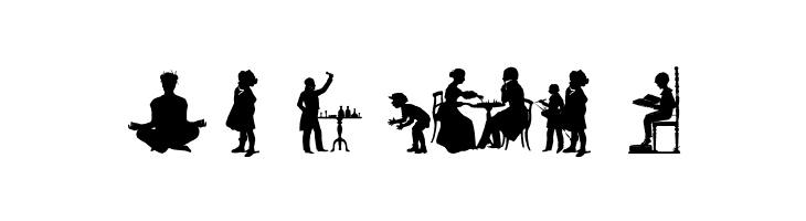 Human Silhouettes Free Ten  Free Fonts Download