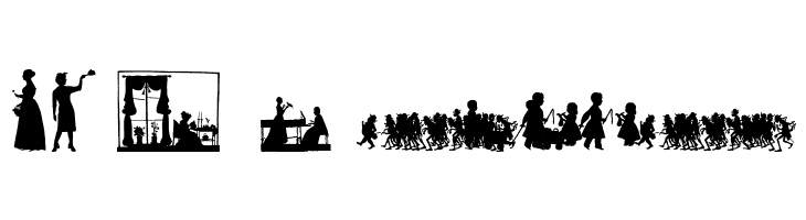 Human Silhouettes Free Ten  Free Fonts Download