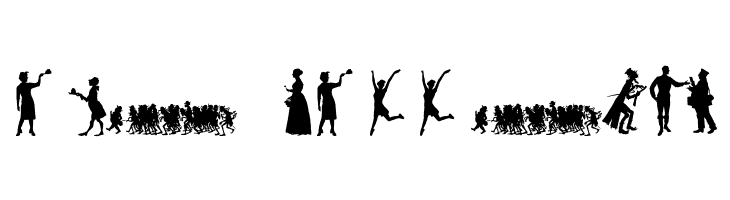 Human Silhouettes Free Ten  Free Fonts Download