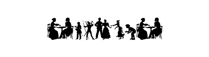 Human Silhouettes Free Ten  Free Fonts Download
