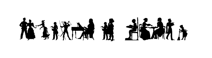Human Silhouettes Free Ten  Free Fonts Download