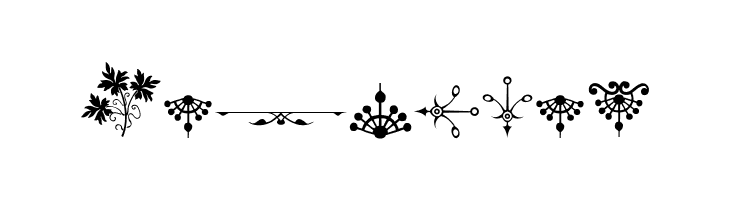 Micro Fleurons Eighteen  Free Fonts Download