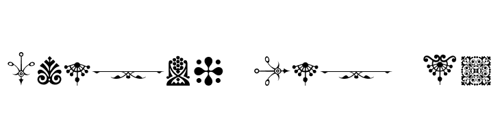 Micro Fleurons Eighteen  Free Fonts Download