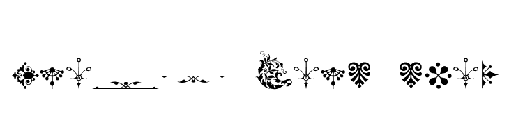 MicroFleuronsEighteen  Free Fonts Download