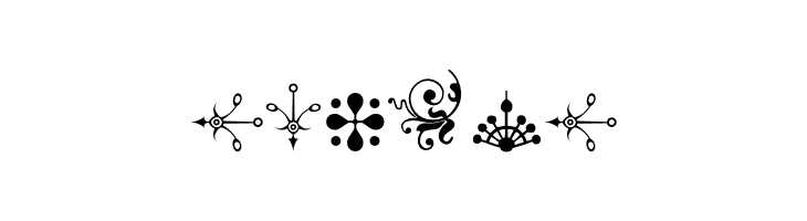 MicroFleuronsEighteen  Free Fonts Download
