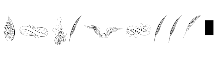 PenmanshipFeathers  Free Fonts Download