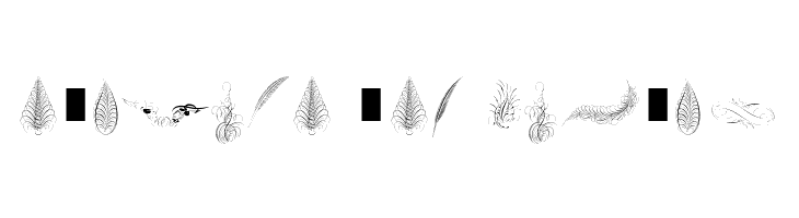 Penmanship Feathers  Free Fonts Download