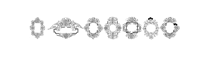 Rough Calligraphic Frames  Free Fonts Download