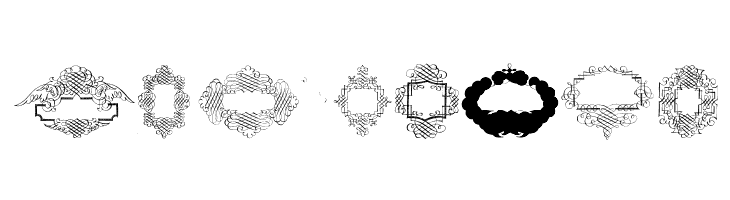 Rough Calligraphic Frames  Free Fonts Download