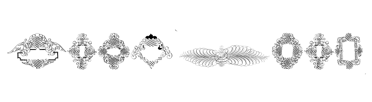 Rough Calligraphic Frames  Free Fonts Download