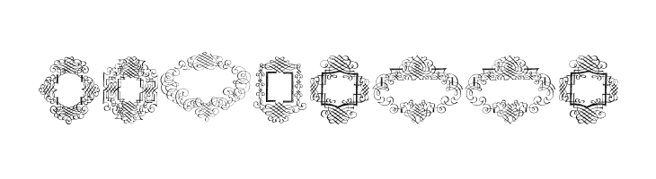 Rough Calligraphic Frames  Free Fonts Download