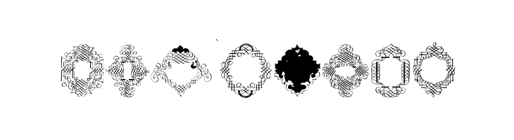 Rough Calligraphic Frames  Free Fonts Download