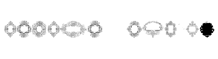 Rough Calligraphic Frames  Free Fonts Download